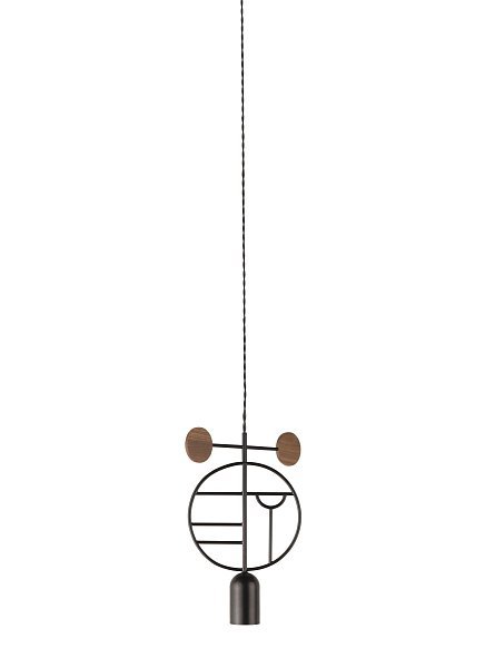 Подвесной светильник Wooden Dots WD06 графит-орех