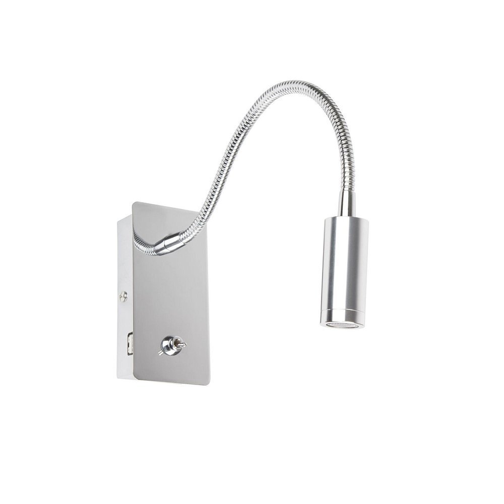 JULIET USB C Chrome настенная лампа с ридером LED 3W 3000K
