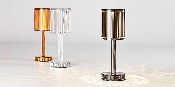 Настольная лампа Gatsby Cilindro дымчатый