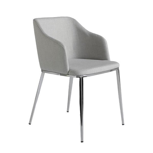 Серый тканевый стул модель 4050