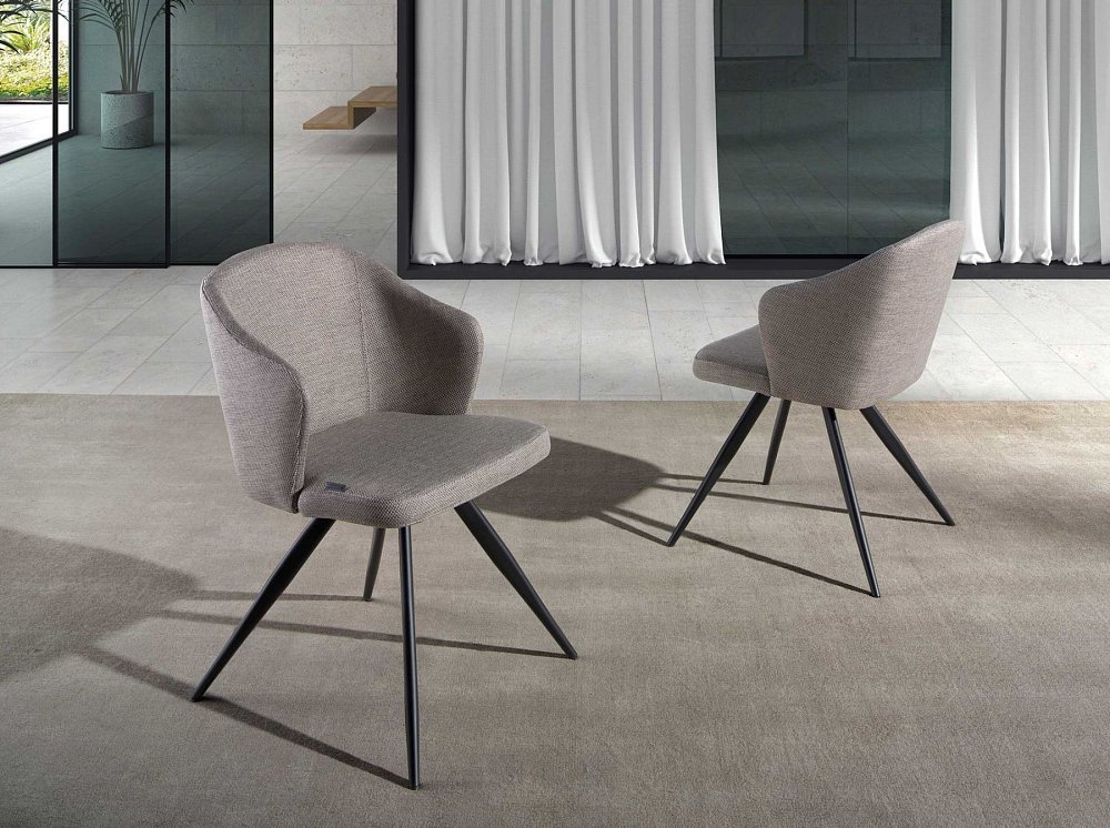 Стул F3208-GRIS /4057 черные ножки