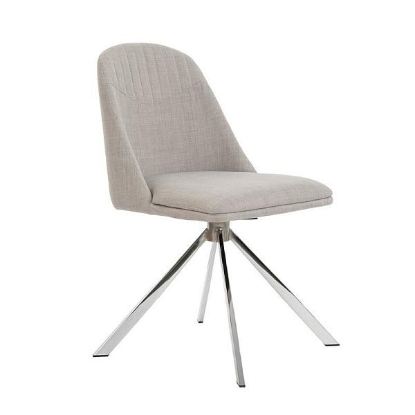 Поворотный стул Espacio Malva F3216 /4020 серый