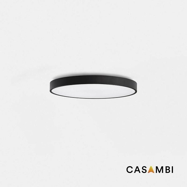 Потолочный светильник Domio TW Ш600 33W черный MICROPRISMA CASAMBI