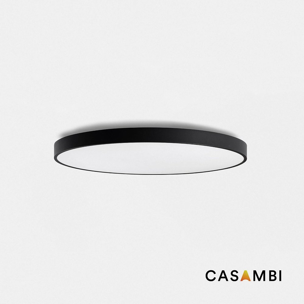 Domio черный Потолочный светильник Ø800 78W PRISM 3000K CRI80 Casambi