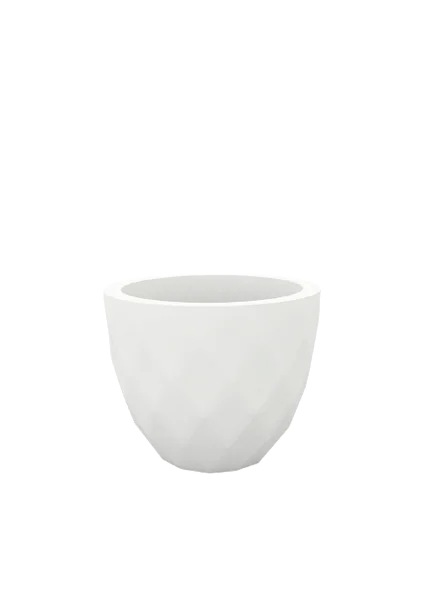 Кашпо Vases Nano матовое белое Ø18x15