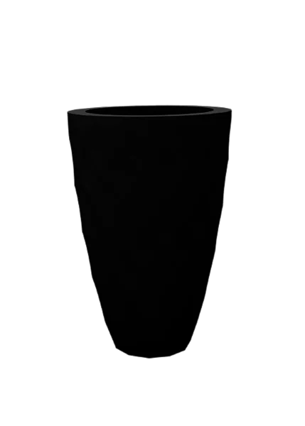 Кашпо Vases Nano матовое черное Ø14x28