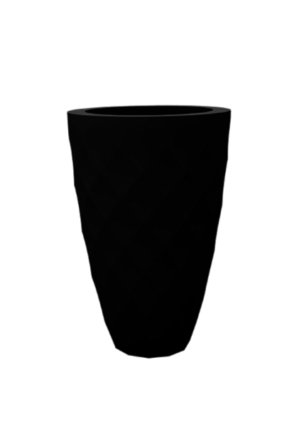 Кашпо Vases Nano матовое черное Ø14x28