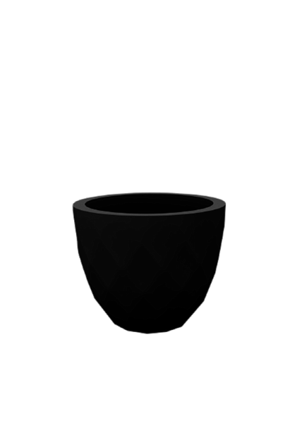 Кашпо Vases Nano матовое черное Ø14x12
