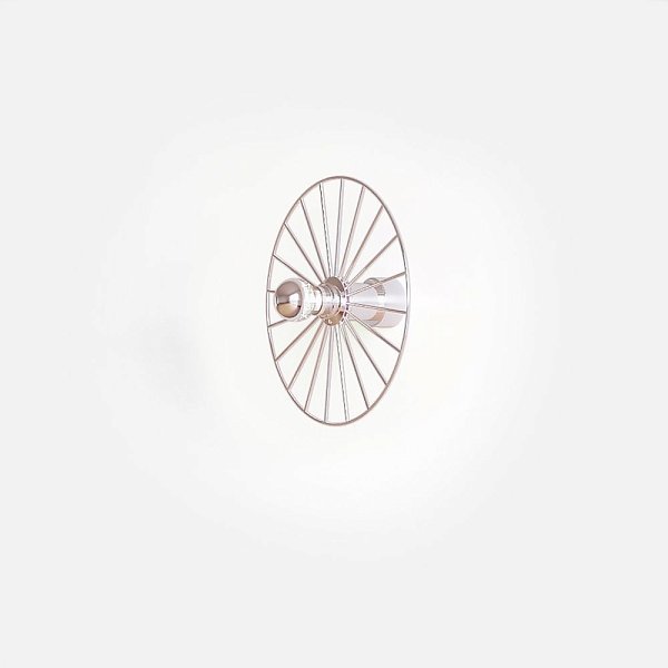 Бра Wheel 30 см хром + цоколь 5 см хром
