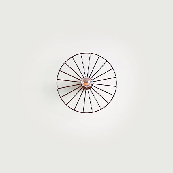 Бра Wheel 30 см черный + цоколь 5 см черный