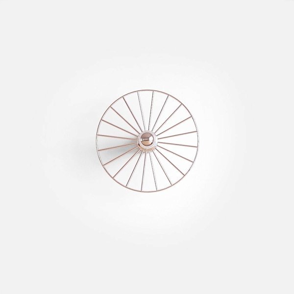 Бра Wheel 30 см хром + цоколь 15 см хром