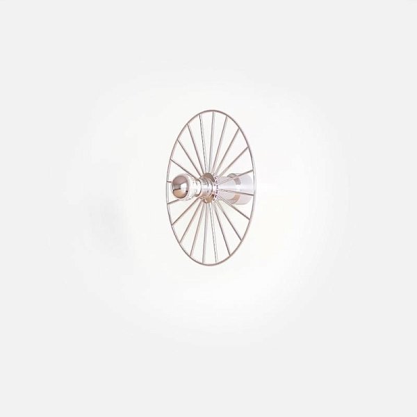 Бра Wheel 30 см хром + цоколь 15 см хром