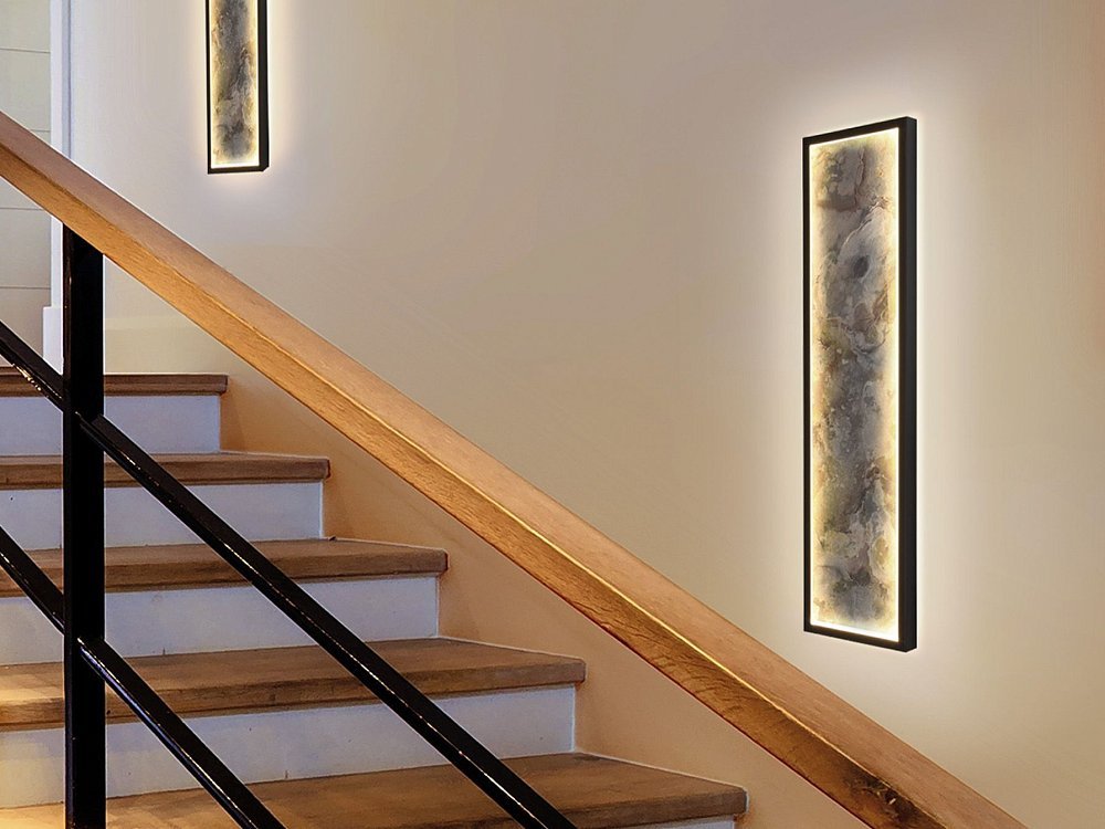 Настенный светильник Stone CCT- черный LED L60