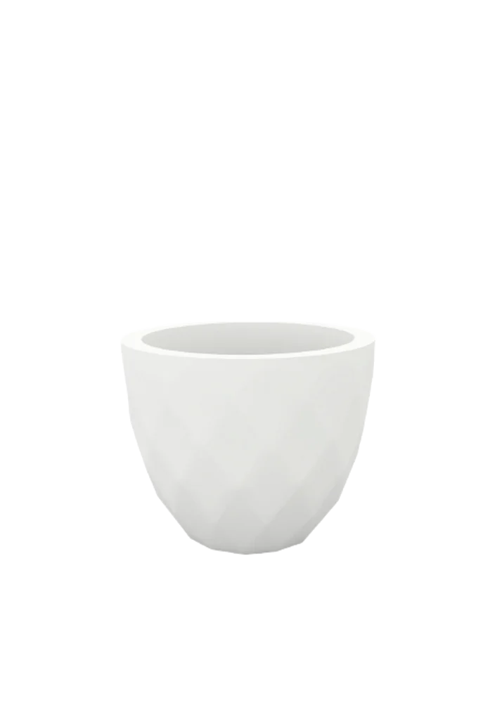 Кашпо Vases Nano матовое белое Ø14x12