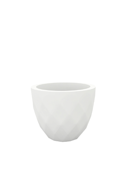 Кашпо Vases Nano матовое белое Ø14x12