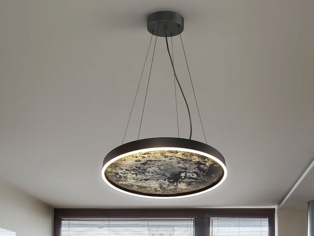 Подвесной светильник Stone CCT- черный LED 60D