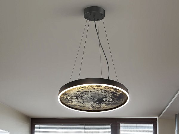 Подвесной светильник Stone CCT- черный LED 60D