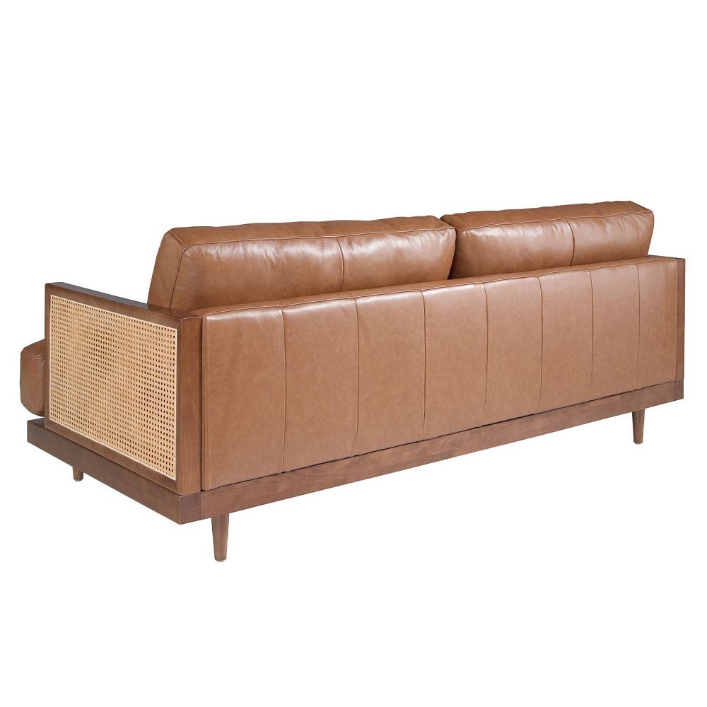 Диван 3-х местный 6177/KF8031-3P-M2731 из коричневой кожи