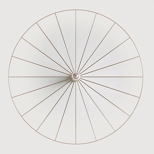 Бра Wheel 90 см хром + цоколь 5 см хром