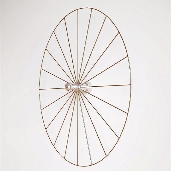 Бра Wheel 90 см хром + цоколь 5 см хром