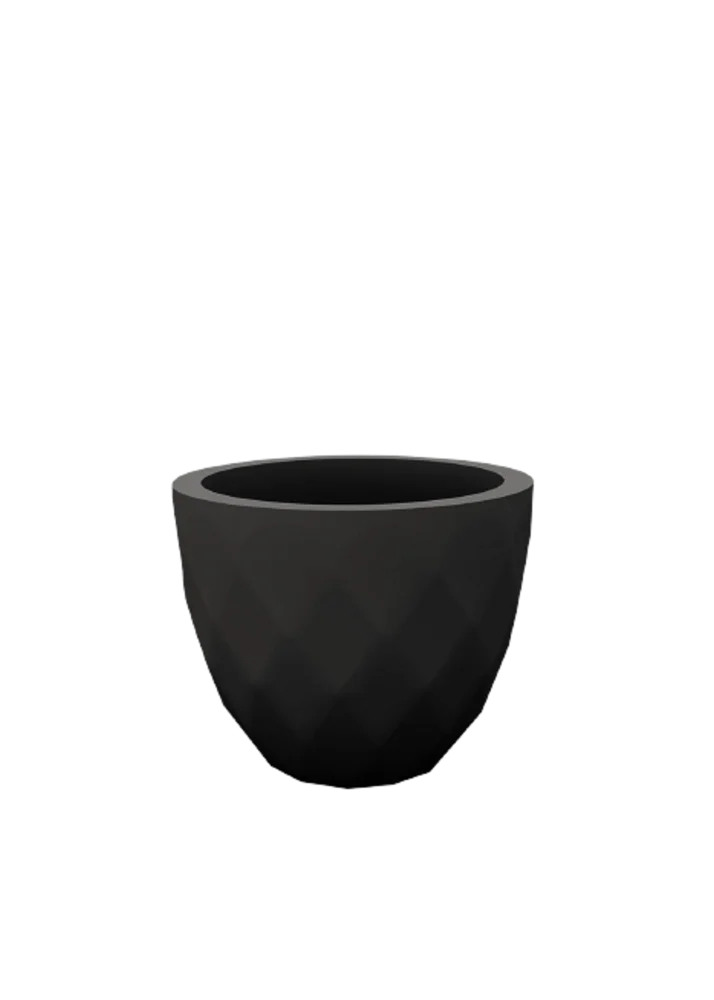 Кашпо Vases Nano матовое антрацит Ø18x15