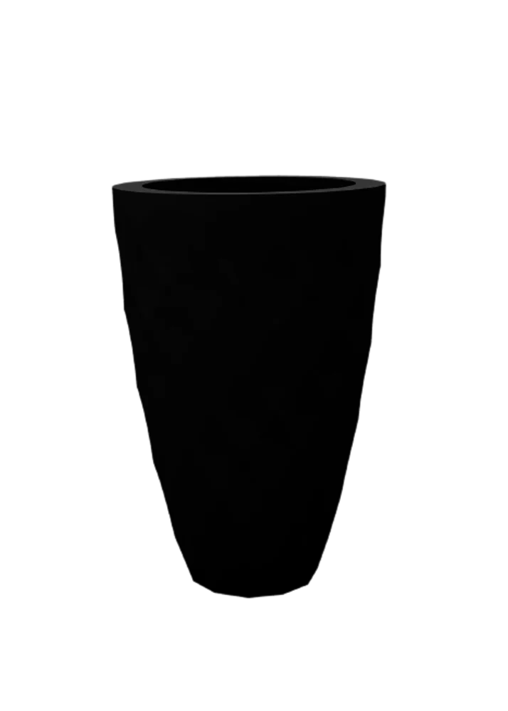 Кашпо Vases Nano матовое черное Ø18x36
