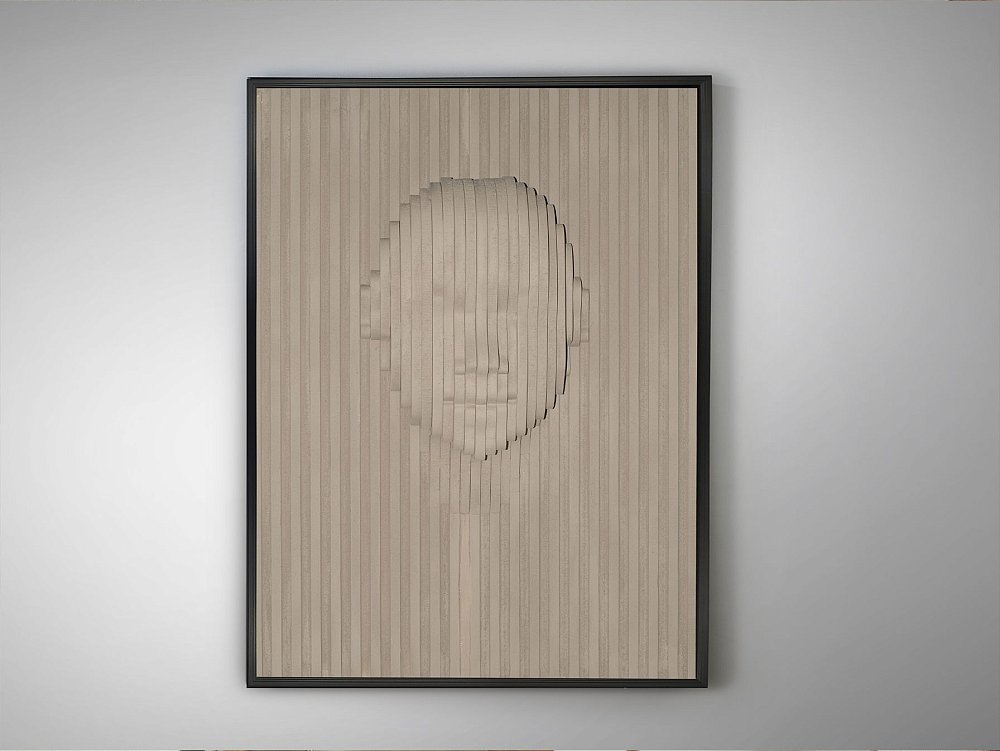 Beige Face Картина барельеф из полистирола и МДФ 90X120