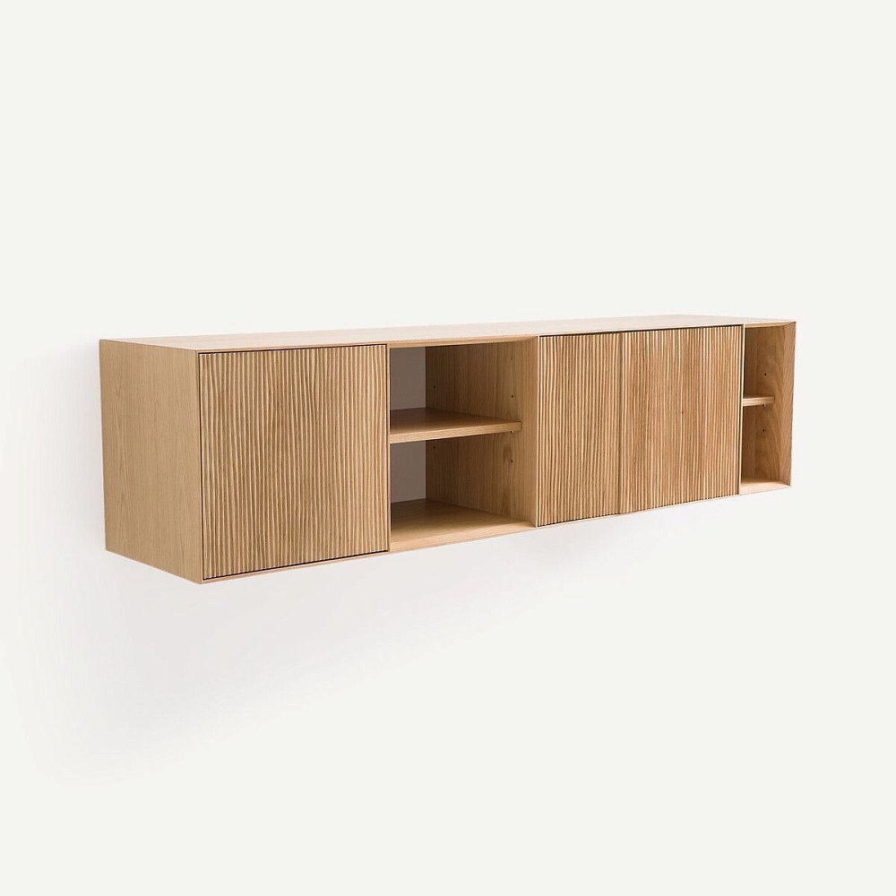 Настенная консоль из дуба Mikube единый размер бежевый