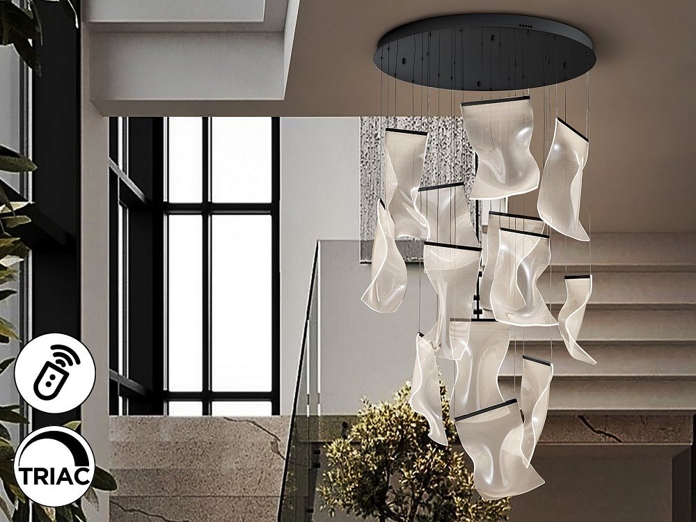 Velos Люстра 13L черная DIMABLE
