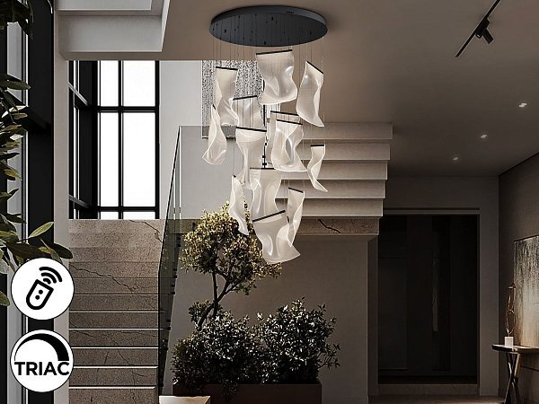Velos Люстра 13L черная DIMABLE