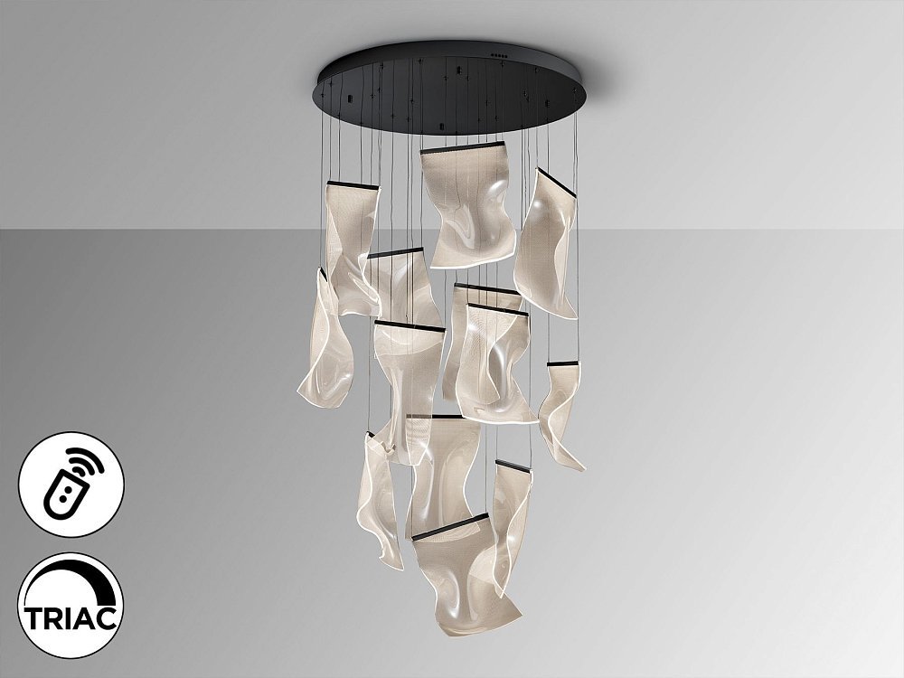 Velos Люстра 13L черная DIMABLE