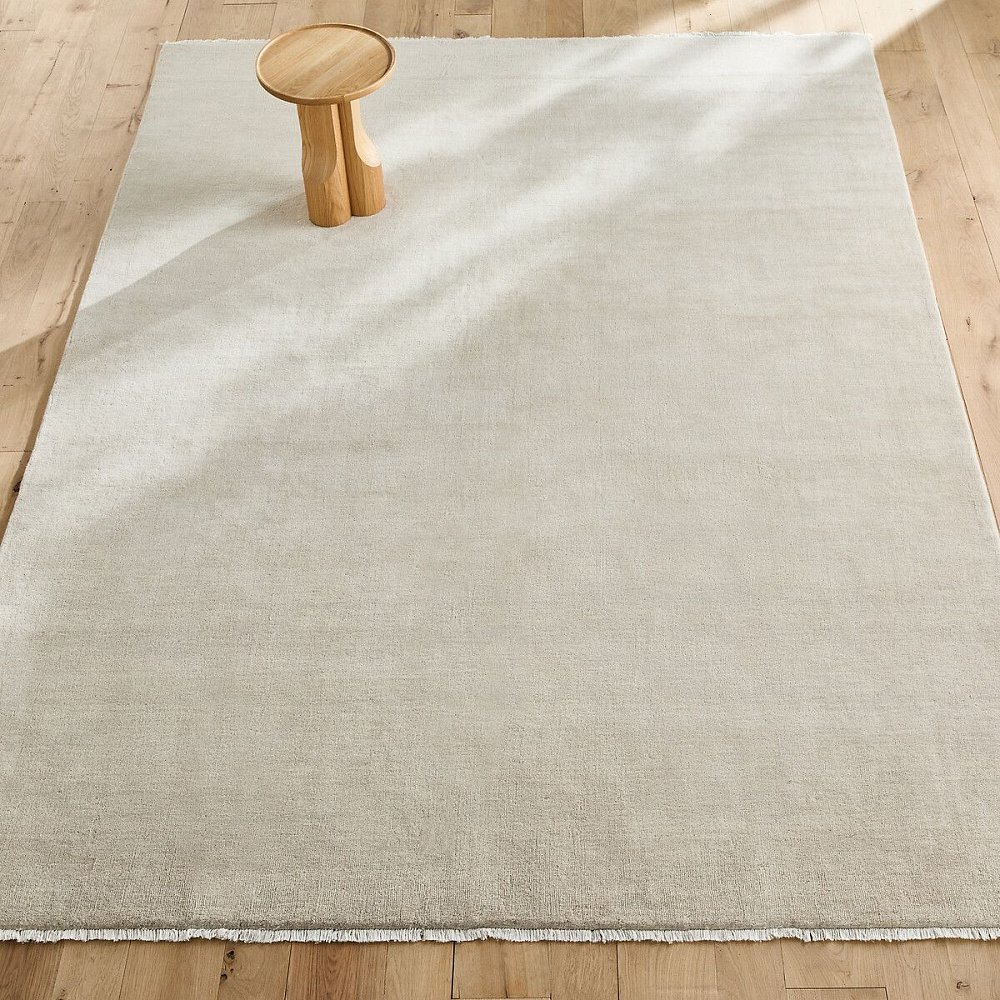 Шерстяной ковер ручной вязки XL Hotep 240 x 330 см белый