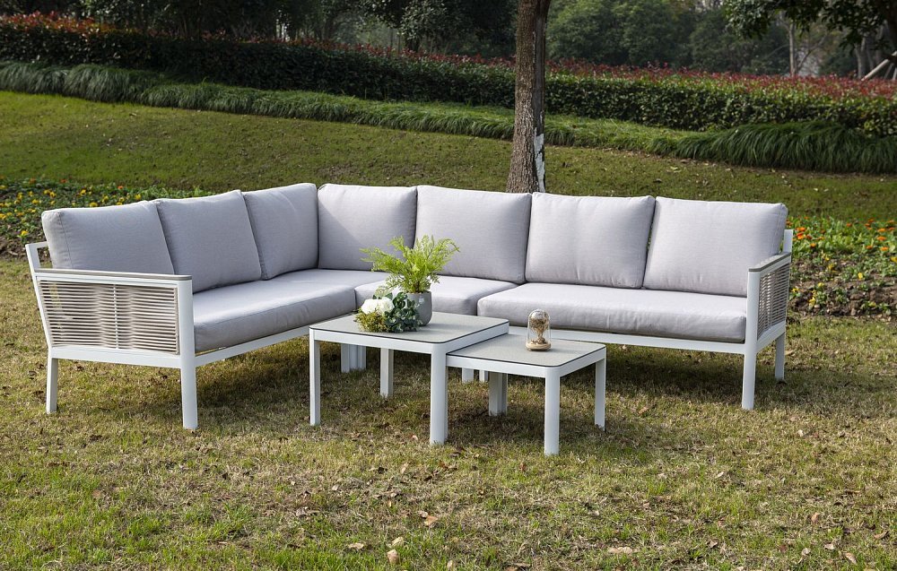 Париж угловой модульный диван, каркас из алюминия