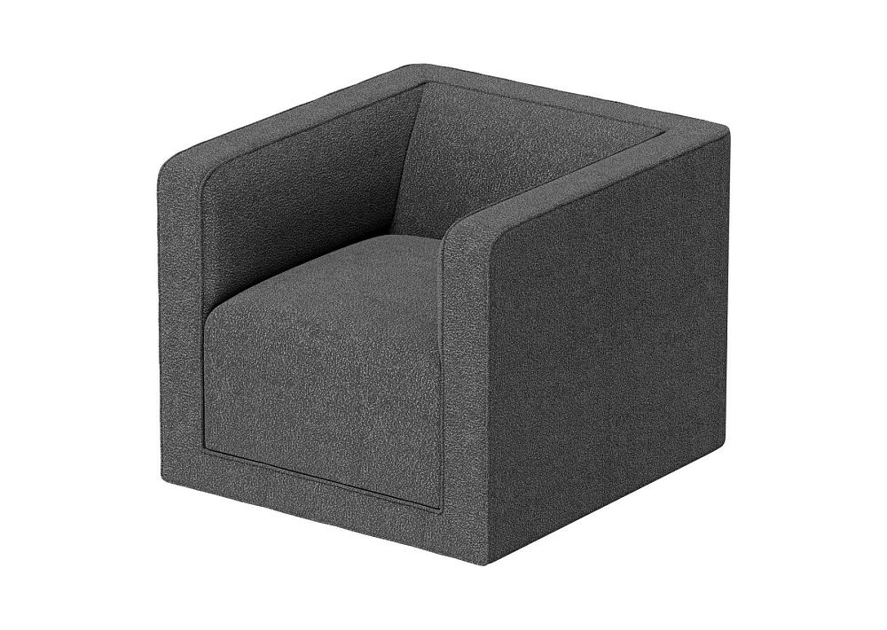 Кресло Cube (серый, букле)