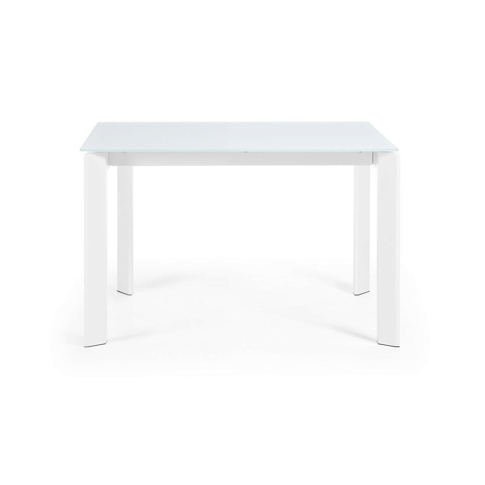 Стол обеденный Atta 120(180)x80 белое стекло