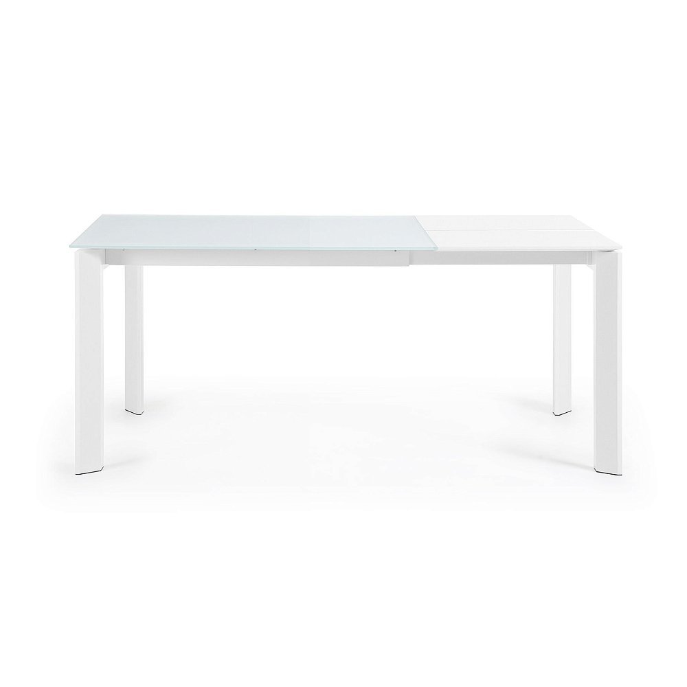 Стол обеденный Atta 120(180)x80 белое стекло
