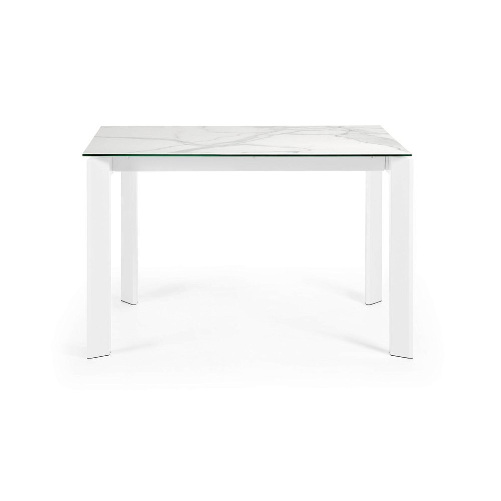 Стол Atta с белыми ножками 120(180)x80 см