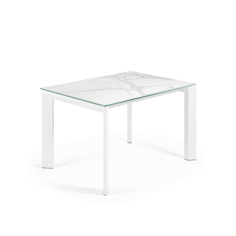 Стол Atta с белыми ножками 120(180)x80 см