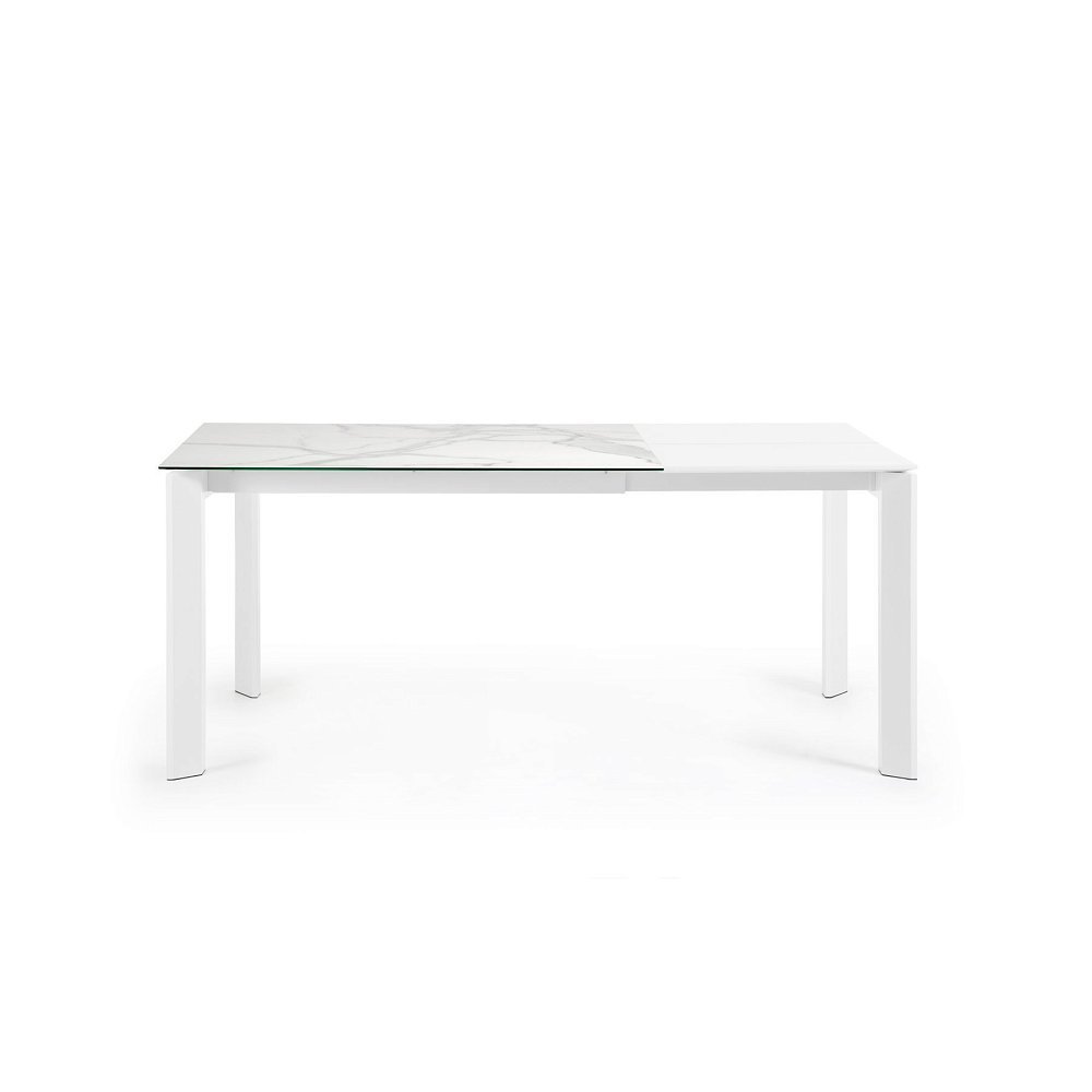 Стол Atta с белыми ножками 120(180)x80 см