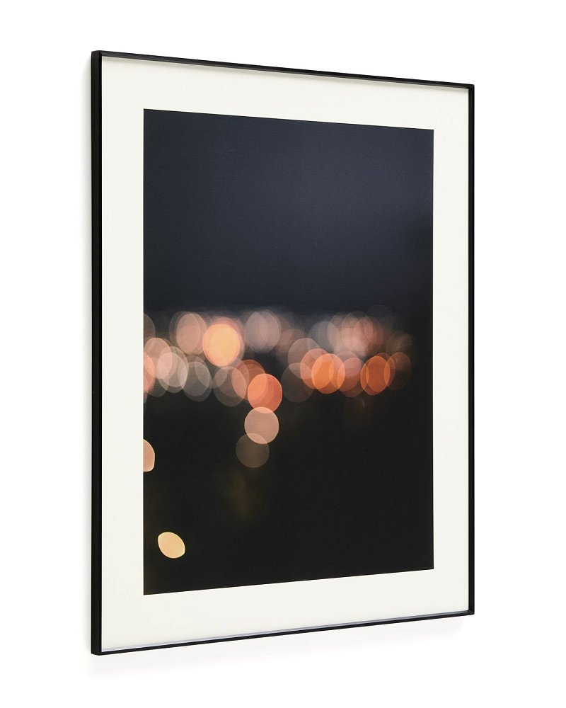 Картина Zavira с фотографией огней Барселоны 50 x 70 см