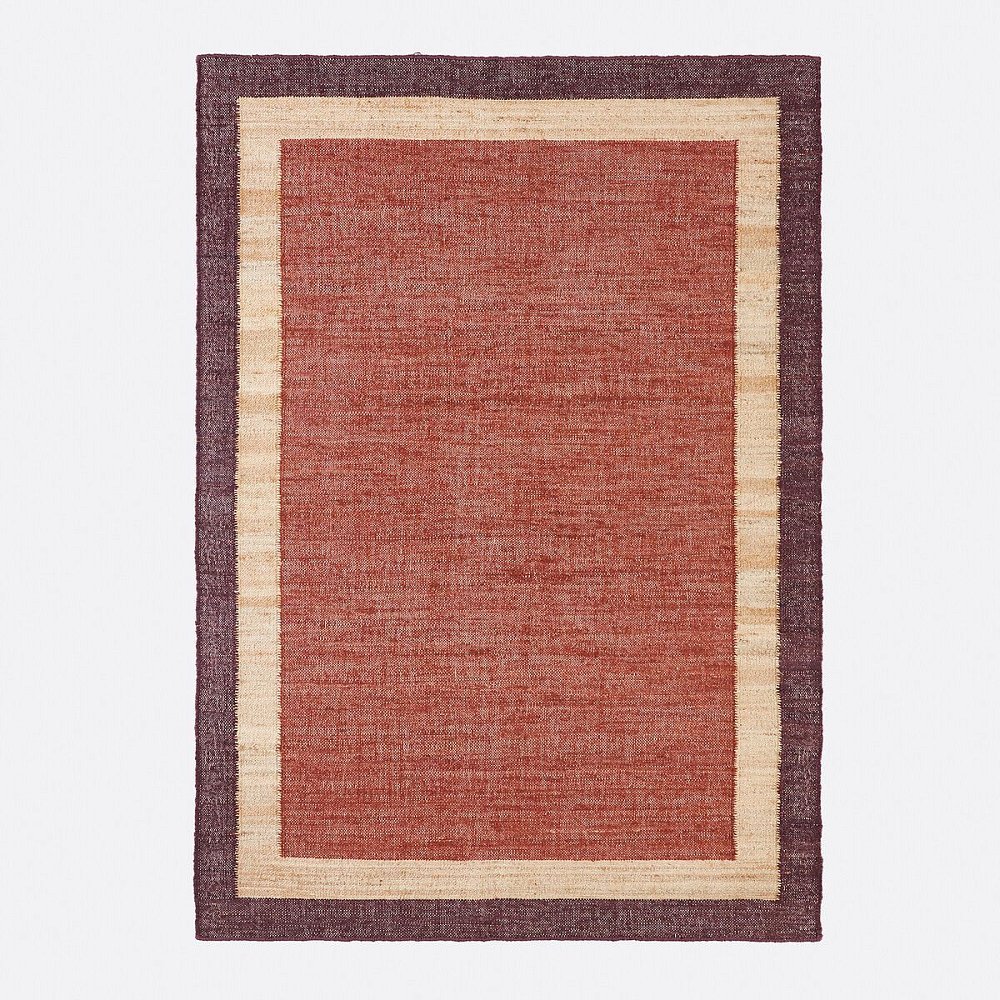 Ковер из 100 джута Giovo 160 x 230 см оранжевый