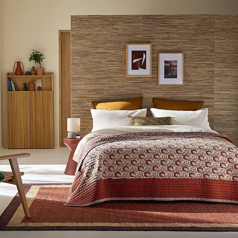 Ковер из 100 джута Giovo 160 x 230 см оранжевый