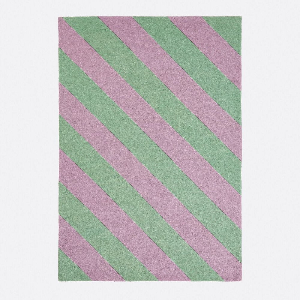 Шерстяной ковер Izalio 160 x 230 см фиолетовый