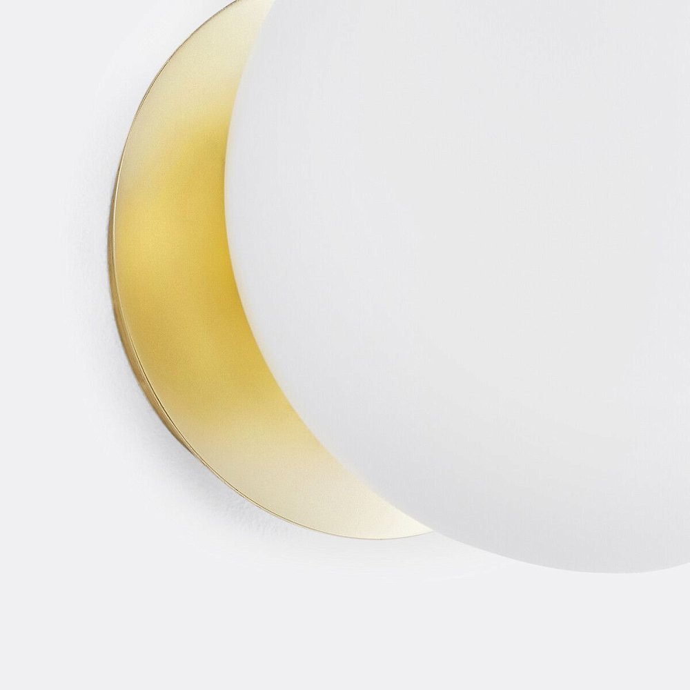 Светильник из латуни и опалина Moricio единый размер белый