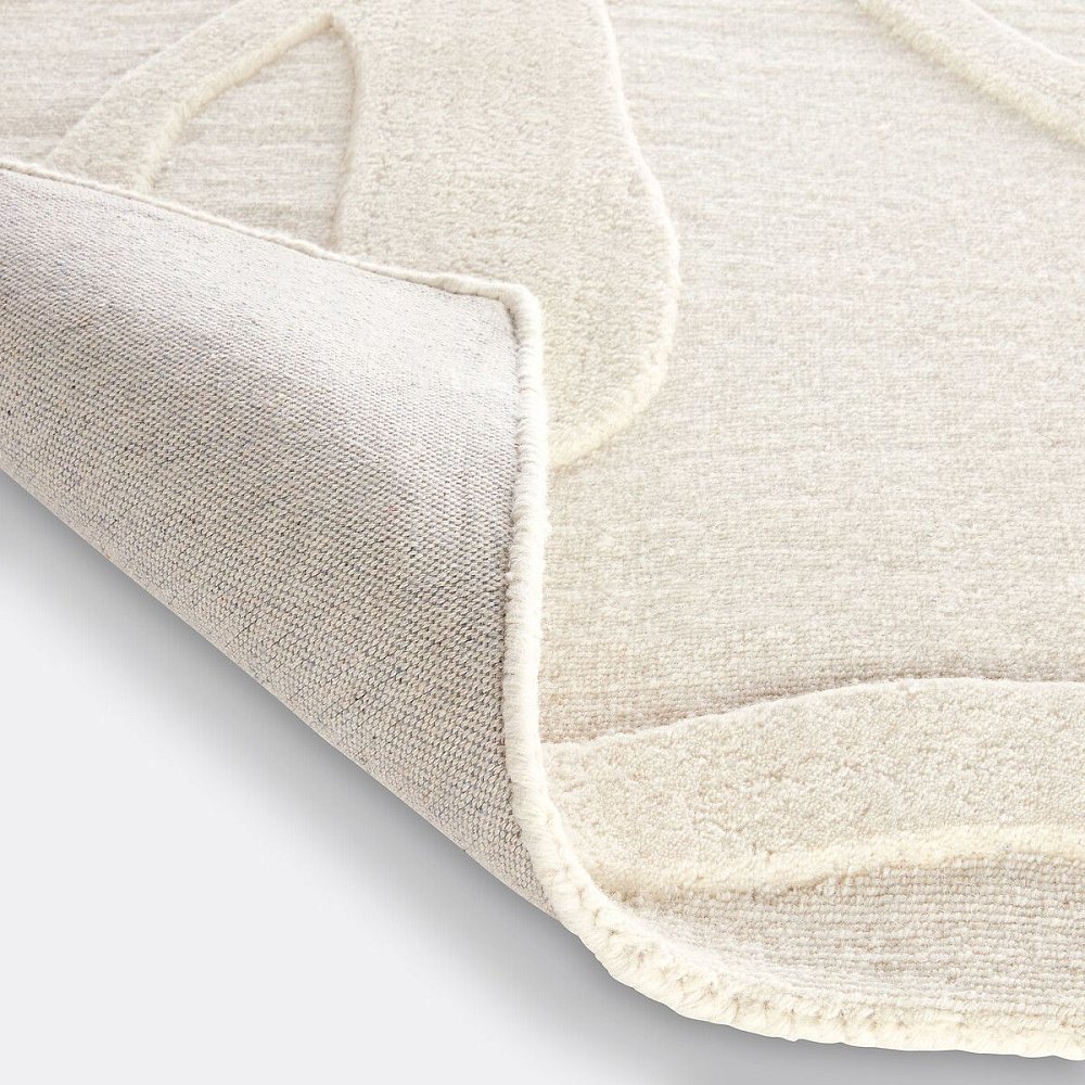 Ковер из шерсти Caila 160 x 230 см бежевый