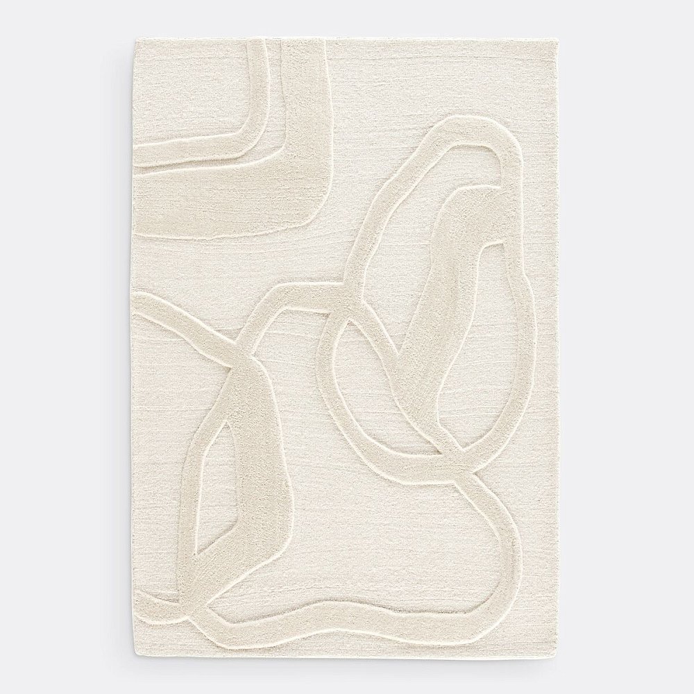 Ковер из шерсти Caila 200 x 290 см бежевый