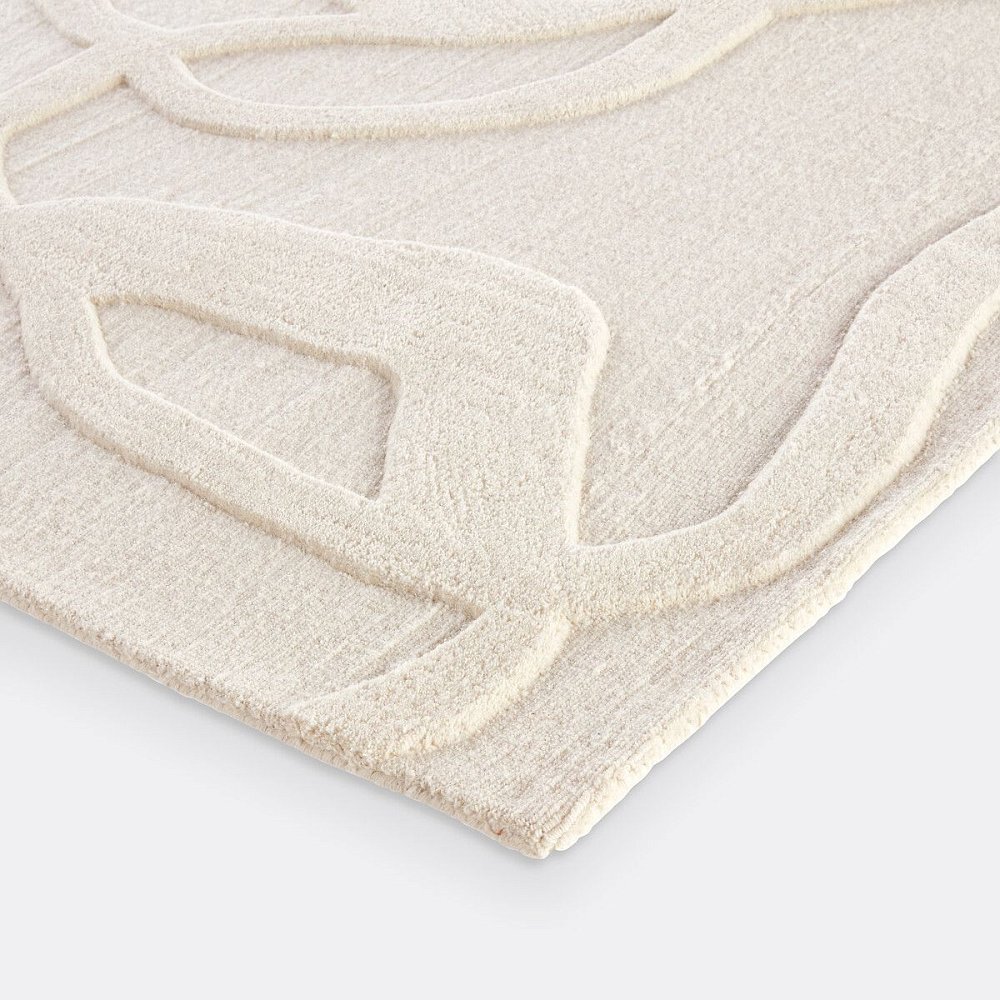 Ковер из шерсти Caila 200 x 290 см бежевый