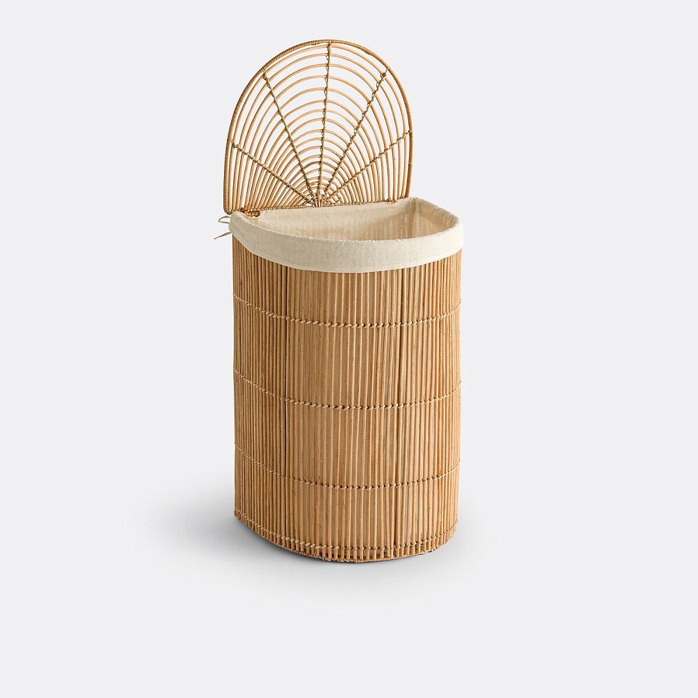 Корзина для белья из плетеного ротанга Rotuni единый размер бежевый
