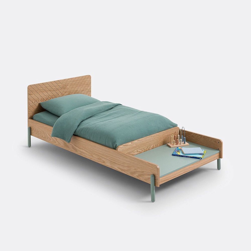 Кровать детская раскладная Waldo 90 x 190 см каштановый