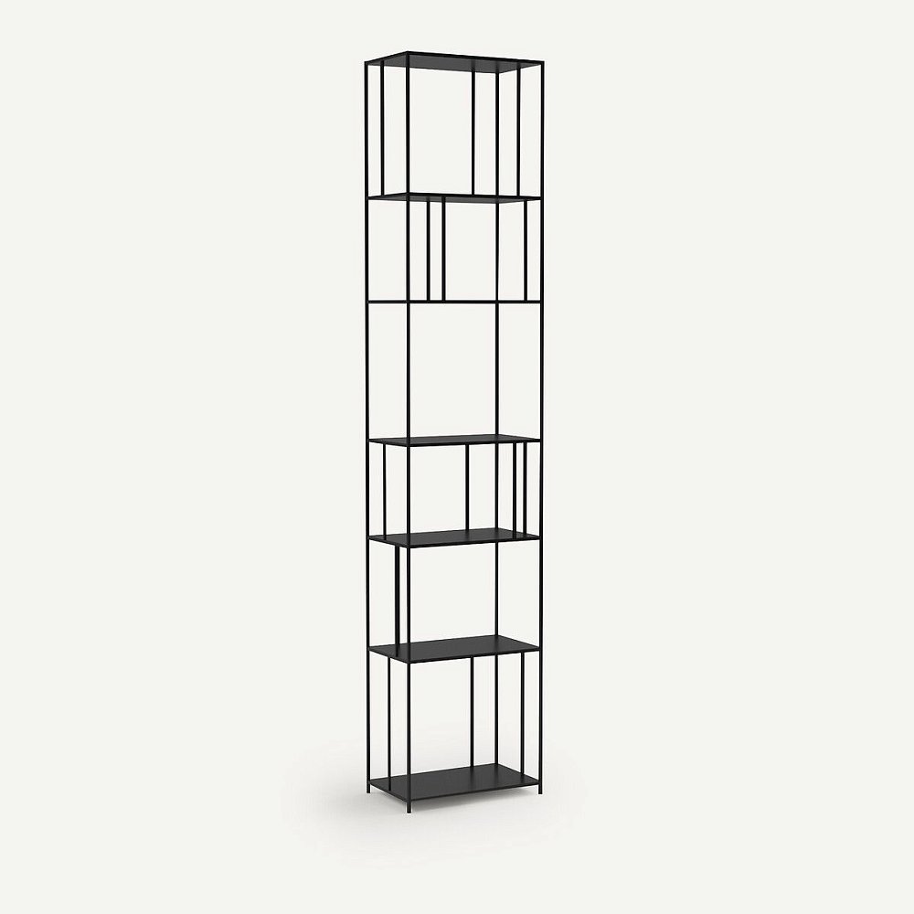 Стальной металлический книжный шкаф H240 см Parallel XL Параллел XL единый размер черный
